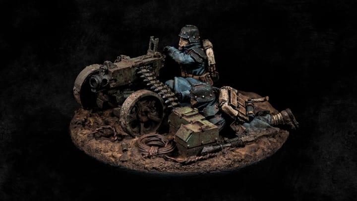 Battle-Ready: Death Korps Heavy Bolter Team